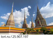 Wat Pho or Wat Phra Nakhon temple in Bangkok, Thailand, Asia. Стоковое фото, агентство BE&W Photo / Фотобанк Лори