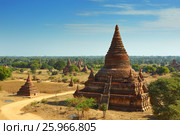 Temples in Bagan, Myanmar (2016 год). Стоковое фото, фотограф Михаил Коханчиков / Фотобанк Лори