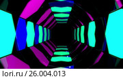3d abstract tunnel animation. Стоковая анимация, аниматор Стойко Елена / Фотобанк Лори