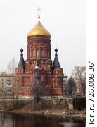 Храм Богоявления. Санкт-Петербург Двинская улица 2. Стоковое фото, фотограф Федюнин Александр / Фотобанк Лори