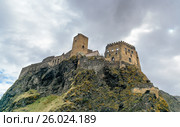 Khertvisi fortress on mountain. Georgia (2016 год). Стоковое фото, фотограф Elena Odareeva / Фотобанк Лори