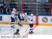 M. Hlinka (83) injured (2016 год). Редакционное фото, фотограф Alexander Mirt / Фотобанк Лори