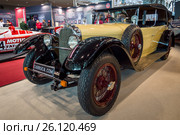 STUTTGART, GERMANY - MARCH 02, 2017: Off-road vehicle Mercedes-Benz G5 (W152), 1938. Europe's greatest classic car exhibition "RETRO CLASSICS" Редакционное фото, фотограф Sergey Kohl / Фотобанк Лори