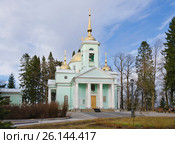 Церковь святых мучениц Веры, Надежды, Любови и Софии (Софийская церковь) в Вартемягах, Ленинградская область (2017 год). Стоковое фото, фотограф Алина Сбитнева / Фотобанк Лори