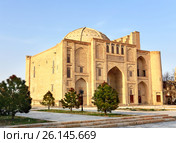 Medieval oriental structure. Узбекистан. Ханака Надир-Диван-Беги (2017 год). Стоковое фото, фотограф Владимир Приземлин / Фотобанк Лори