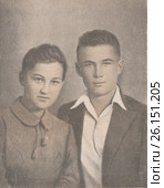 Зоя и Шура Космодемьянские-герои Великой Отечественной войны. Старая фототипия СССР. Редакционная иллюстрация, иллюстратор александр афанасьев / Фотобанк Лори
