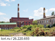 ОАО «Павловопосадская платочная мануфактура». Город Павловский Посад, Московская область (2016 год). Редакционное фото, фотограф stargal / Фотобанк Лори