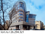 Москва. Малый Лёвшинский переулок, дом 5, корпус 2,  ЖК «Стольник» (2017 год). Редакционное фото, фотограф Татьяна Белова / Фотобанк Лори