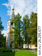 Колокольня Спасо-Преображенского собора. Углич (2015 год). Редакционное фото, фотограф Александр Щепин / Фотобанк Лори