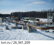 Platform of construction  pipelines. Стоковое фото, фотограф Леонид Еремейчук / Фотобанк Лори