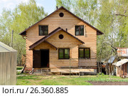Строящийся дачный дом. Стоковое фото, фотограф Юрий Морозов / Фотобанк Лори