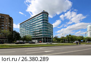 Office of corporation Rusnano in Moscow, Russia. Russian Corporation of Nanotechnologies is created by government for commercializing developments in nanotechnology (2017 год). Редакционное фото, фотограф Владимир Журавлев / Фотобанк Лори