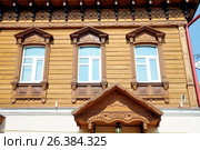 Дом купца Ширина Г.К. ( Построен в конце ХIХв.) на улице Большая Покровская,3 в Павловском Посаде Московская область (2015 год). Стоковое фото, фотограф stargal / Фотобанк Лори