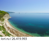 Cliff coastline tsemes Bay in the Black sea. Стоковое фото, фотограф Наталья Гармашева / Фотобанк Лори