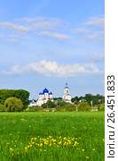 Bogolyubsky meadow and monastery in the village of Bogolyubovo, Vladimir region, Russia (2013 год). Редакционное фото, фотограф Анна Мартынова / Фотобанк Лори