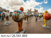 Казахстан. Астана. Символ России на  ЭКСПО - 2017 в центре города. Редакционное фото, фотограф Сергеев Валерий / Фотобанк Лори