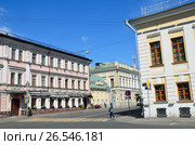 Москва, Подсосенский переулок, пересечение с улицей Воронцово поле. Редакционное фото, фотограф Овчинникова Ирина / Фотобанк Лори