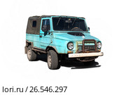 Blue subcompact Soviet (2017 год). Редакционное фото, фотограф Dmitriy Melnikov / Фотобанк Лори