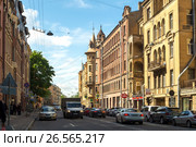 Виды Санкт-Петербурга. Улица Большая Зеленина (2017 год). Редакционное фото, фотограф Владимир Макеев / Фотобанк Лори