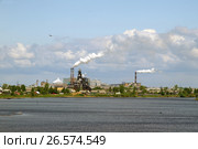 Архангельск. Вид на реку Кузнечиха и город (2006 год). Стоковое фото, фотограф Дмитрий Щукин / Фотобанк Лори