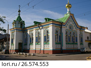 Архангельск. Церковь Николая Чудотворца на подворье Николо-Корельского монастыря (2006 год). Редакционное фото, фотограф Дмитрий Щукин / Фотобанк Лори