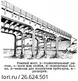 Железобетонный рамный мост. Стоковая иллюстрация, иллюстратор Макаров Алексей / Фотобанк Лори