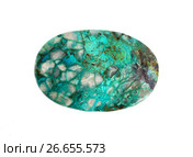 Gemstone Israeli turquoise - chrysocolla. Стоковое фото, фотограф ElenArt / Фотобанк Лори
