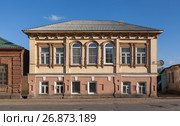 Боровск. Купеческий дом на улице Молчановка. Улица Коммунистическая (Молчановка), 18 (2014 год). Стоковое фото, фотограф Алексей Шаповалов (Стерх) / Фотобанк Лори