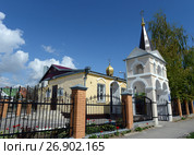 Храм святого великомученика и целителя Пантелеймона Волгодонской епархии в Цимлянске (2017 год). Редакционное фото, фотограф Free Wind / Фотобанк Лори