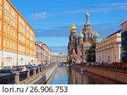 Православный храм Воскресения Христова (Спас-на-Крови), город Санкт-Петербург (2017 год). Редакционное фото, фотограф Артём Крылов / Фотобанк Лори