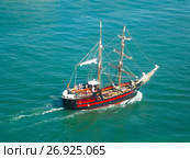 two-mast saiship. Стоковое фото, фотограф Яков Филимонов / Фотобанк Лори