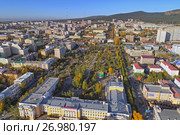 Парк ОДРА г. Чита, Забайкальский край. (2017 год). Редакционное фото, фотограф Геннадий Соловьев / Фотобанк Лори