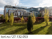 Город Тула. Дворец бракосочетания осенним днём (2017 год). Редакционное фото, фотограф Игорь Низов / Фотобанк Лори