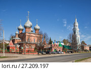 Знаменский женский монастырь. Церковь Воскресения Христова на Дебре, Кострома (2017 год). Стоковое фото, фотограф Юлия Бабкина / Фотобанк Лори