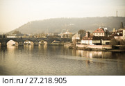 view of Prague, Czech Republic (2011 год). Стоковое фото, фотограф Яков Филимонов / Фотобанк Лори