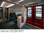 Вагон в двухэтажном поезде Stadler «Тбилиси — Батуми». Грузия (2017 год). Редакционное фото, фотограф Алексей Гусев / Фотобанк Лори
