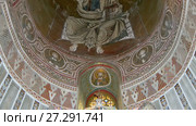 The interior Cathedral-Basilica of Monreale, is a Roman Catholic church, Sicily, southern Italy (Ken burns effect) (2017 год). Редакционное видео, видеограф Владимир Журавлев / Фотобанк Лори