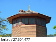 Фрагмент Соколиной башни (Тоган кулеси). Ханский дворец. Бахчисарай, Крым. Редакционное фото, фотограф Овчинникова Ирина / Фотобанк Лори