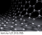Single-walled zigzag carbon nanotube 3d. Стоковая иллюстрация, иллюстратор EugeneSergeev / Фотобанк Лори