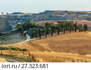 Tuscany countryside, Pienza, Italy (2017 год). Стоковое фото, фотограф Юрий Брыкайло / Фотобанк Лори