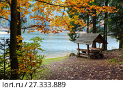 Lake Synevyr autumn view. Стоковое фото, фотограф Юрий Брыкайло / Фотобанк Лори