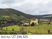 Abbey of Sant Antimo, Italy (2015 год). Стоковое фото, фотограф Boris Breytman / Фотобанк Лори