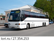 Острогожск. Автобус Carrus Star 502 на шасси Volvo B10M-70B на улице Прохоренко в районе улицы Крамског (2017 год). Редакционное фото, фотограф Дмитрий Щукин / Фотобанк Лори