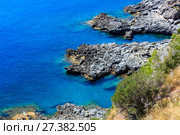 Tyrrhenian sea landscape, Campania, Italy (2017 год). Стоковое фото, фотограф Юрий Брыкайло / Фотобанк Лори