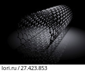 Carbon nanotubes molecular scheme. Стоковая иллюстрация, иллюстратор EugeneSergeev / Фотобанк Лори