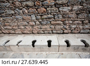 Ancient Communal Toilets in Turkey. Стоковое фото, фотограф Scott Griessel / PantherMedia / Фотобанк Лори