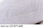 Hemp fabric cushions. Стоковое видео, видеограф Потийко Сергей / Фотобанк Лори