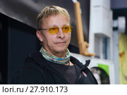 Иван Охлобыстин на презентации своего нового романа "Магнификус II" в книжном магазине "Буквоед" (2017 год). Редакционное фото, фотограф Роман Рожков / Фотобанк Лори