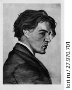 Чехов Антон Павлович. Портрет работы Николая Чехова. 1883 г. Масло. Стоковое фото, фотограф Маргарита Лир / Фотобанк Лори
