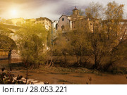 Old bridge at Roda de Ter (2017 год). Стоковое фото, фотограф Яков Филимонов / Фотобанк Лори